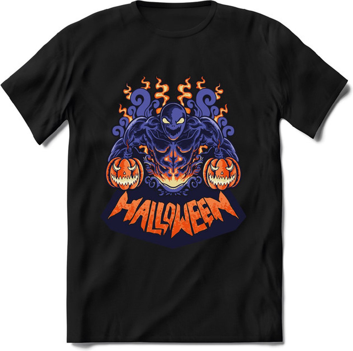 Halloween T-Shirt | Horror  Kleding Heren / Dames | Weerwolf , Monster , Vleermuis en Pompoen  Shirt |